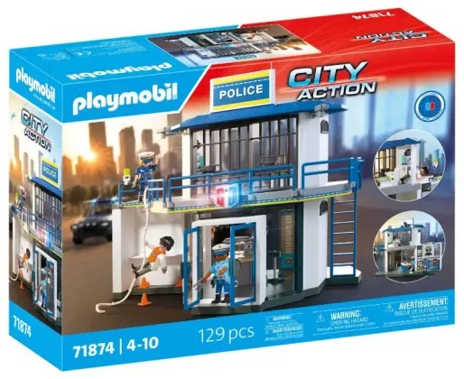 Playmobil 71874 Policajná stanica s miestnosťou na vypočúvanie
